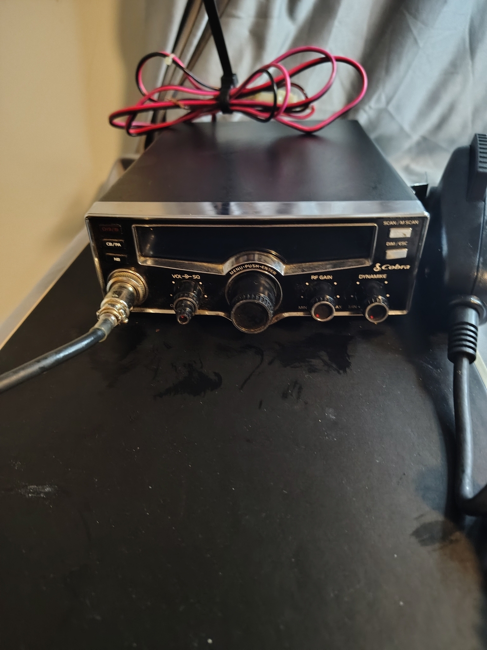 Cobra Black Mobile CB Radio — Reliable Vehicle Communication